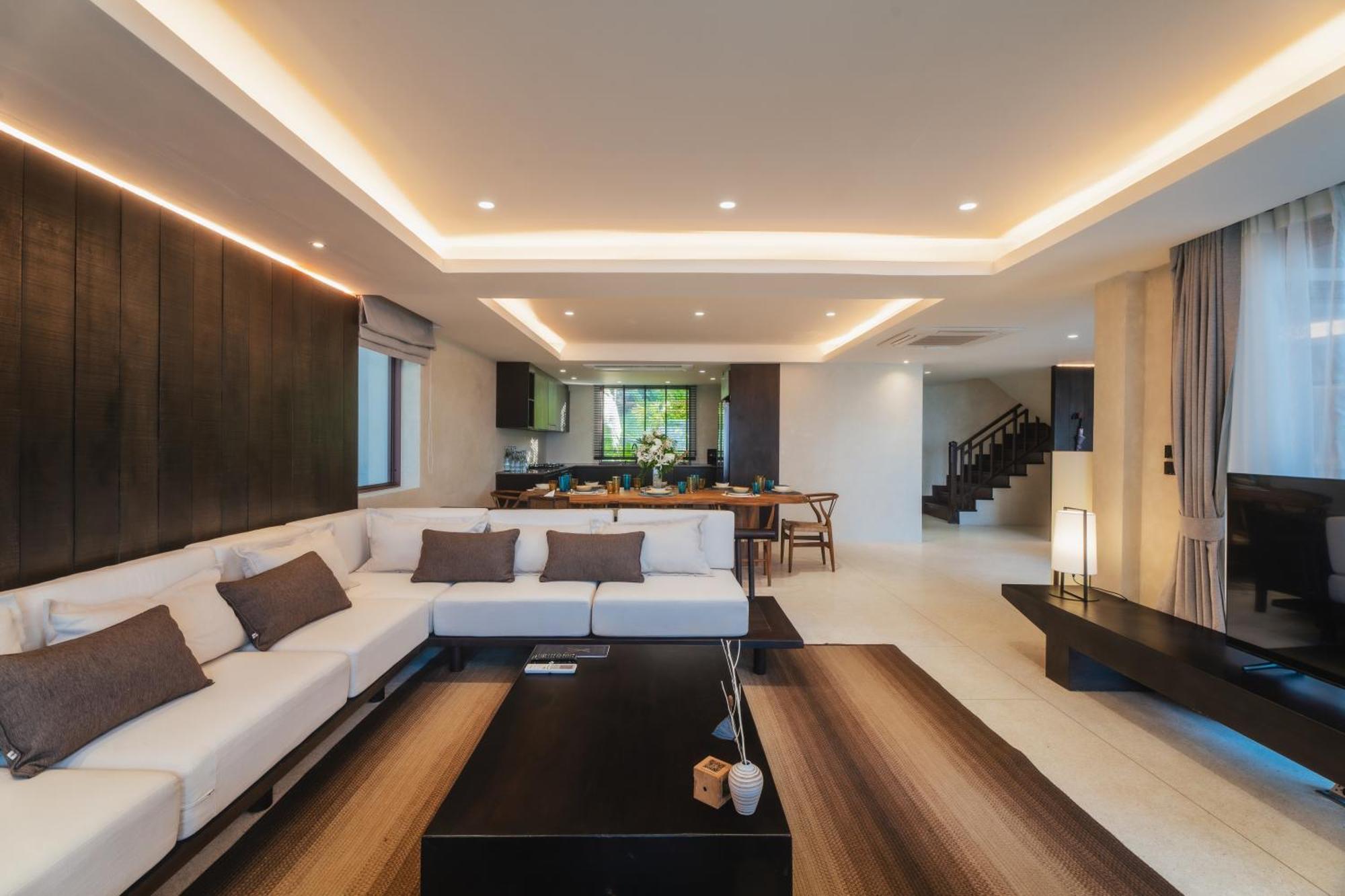 Hotel Barcelo Coconut Island, Phuket Zewnętrze zdjęcie A living room with indirect lighting